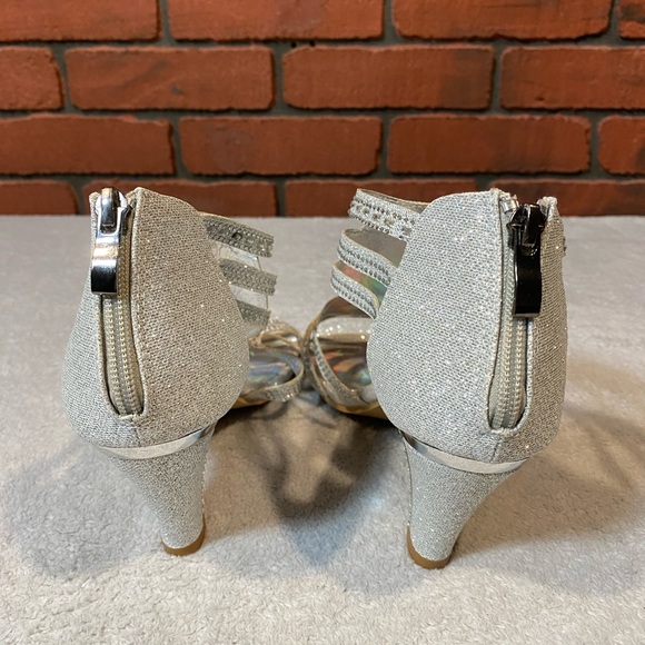 Ashley A Women Lady Rhinestone Shoes 3"‎ Heel Size 9 - Picture 2 of 6